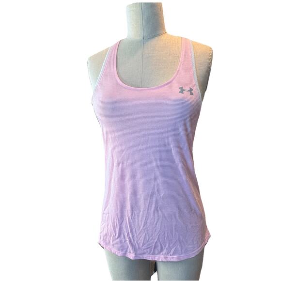Women’s Small Under Armour Pink And White Tank Small - Picture 1 of 4